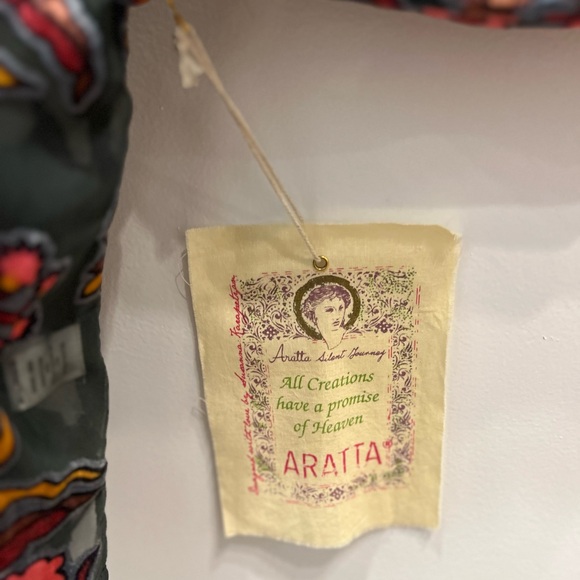 ARATTA Silent Journey French Riviera Embroidered Floral Kimono O/S - Picture 16 of 16